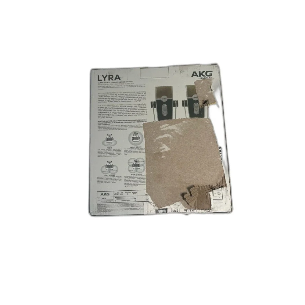 AKG Pro Audio Lyra Ultra-HD Microphone for Recording & Streaming-Damaged Box